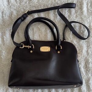 Michael Kors Dark Brown Leather Satchel